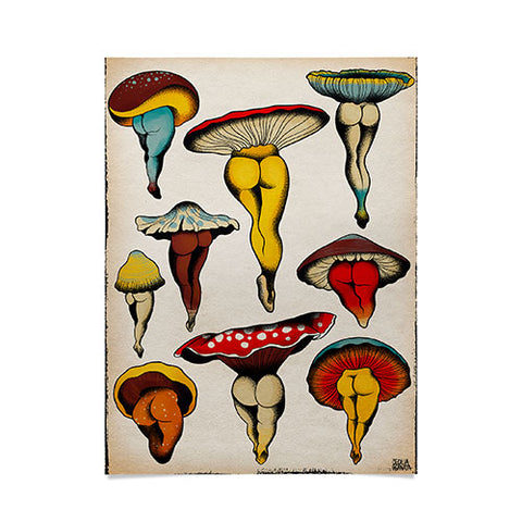 CeciTattoos Sexy mushrooms Poster