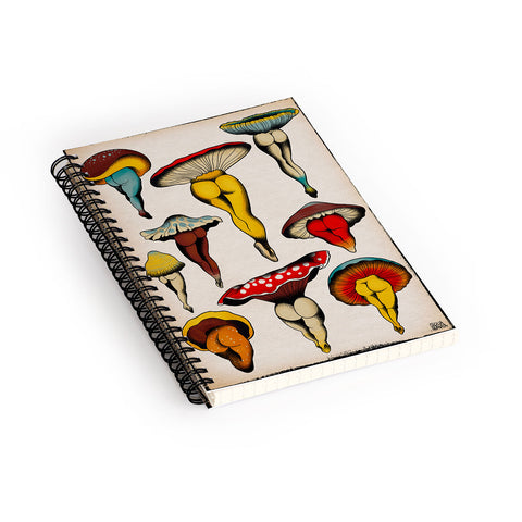 CeciTattoos Sexy mushrooms Spiral Notebook