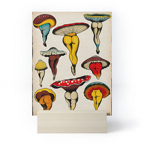 CeciTattoos Sexy mushrooms Mini Art Print