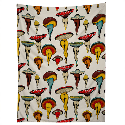 CeciTattoos Sexy mushrooms Tapestry