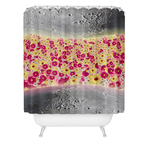 Ceren Kilic Back To Moon Shower Curtain