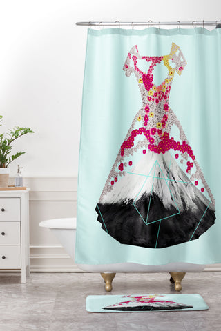 Ceren Kilic Blossom I Shower Curtain And Mat