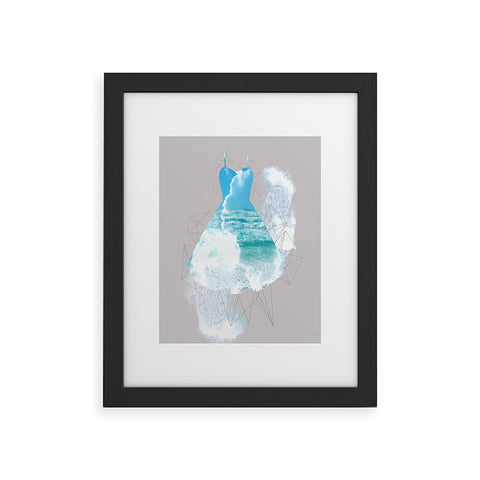 Ceren Kilic Dancing Sea Framed Art Print