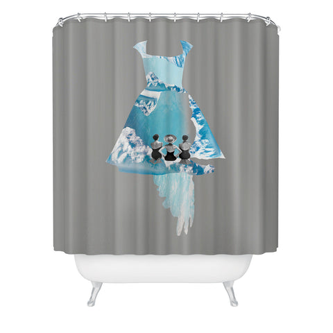 Ceren Kilic Filled With Blue Shower Curtain