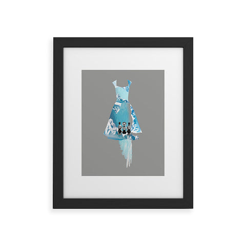 Ceren Kilic Filled With Blue Framed Art Print