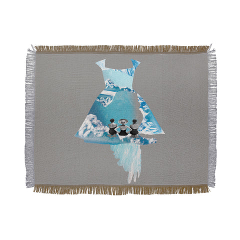 Ceren Kilic Filled With Blue Throw Blanket