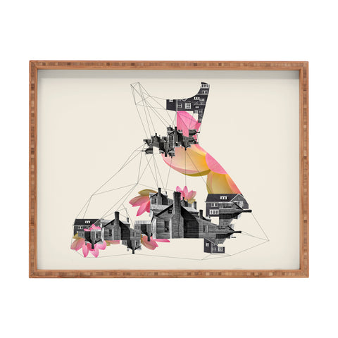 Ceren Kilic Filled With City Rectangular Tray