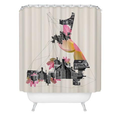 Ceren Kilic Filled With City Shower Curtain