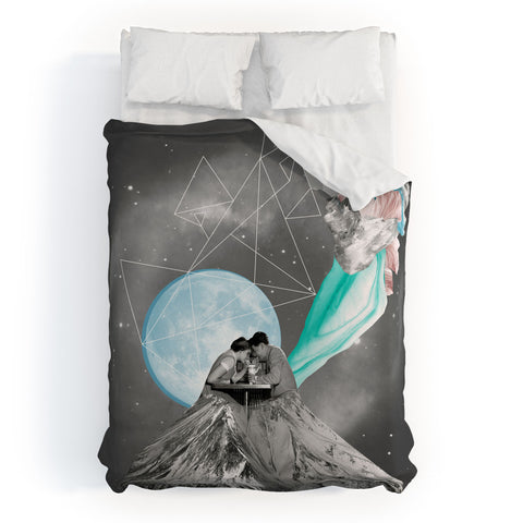 Ceren Kilic Future Is Blue Duvet Cover