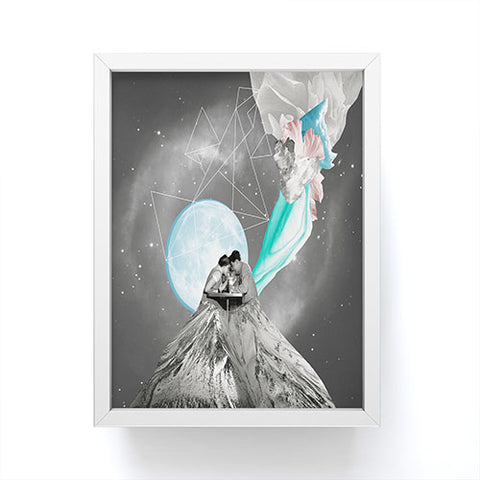 Ceren Kilic Future Is Blue Framed Mini Art Print