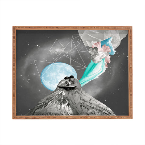 Ceren Kilic Future Is Blue Rectangular Tray