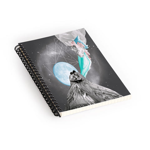 Ceren Kilic Future Is Blue Spiral Notebook