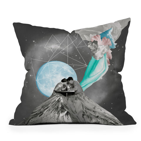 Ceren Kilic Future Is Blue Throw Pillow