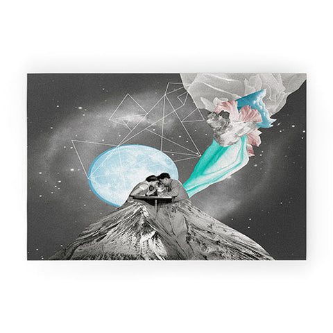 Ceren Kilic Future Is Blue Welcome Mat