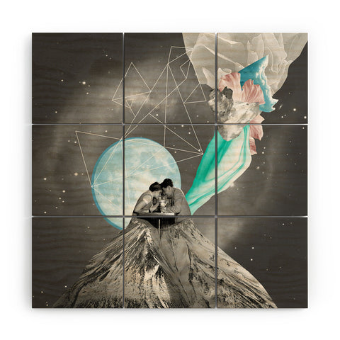 Ceren Kilic Future Is Blue Wood Wall Mural