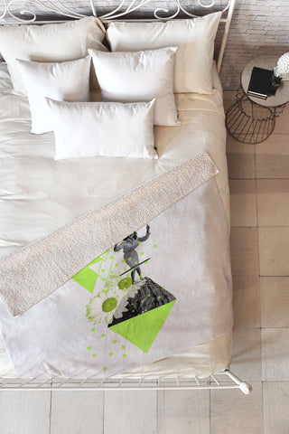 Ceren Kilic Hula Hoop Fleece Throw Blanket