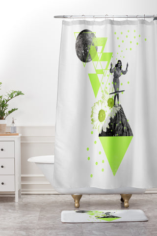 Ceren Kilic Hula Hoop Shower Curtain And Mat