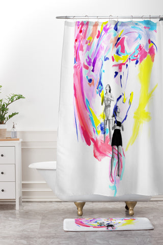 Ceren Kilic I Had A Weird Dream Shower Curtain And Mat