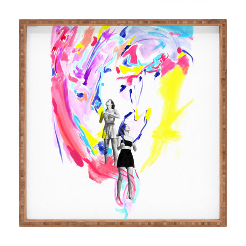 Ceren Kilic I Had A Weird Dream Square Tray