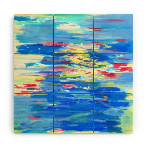 Ceren Kilic ISLAND WAVES Wood Wall Mural