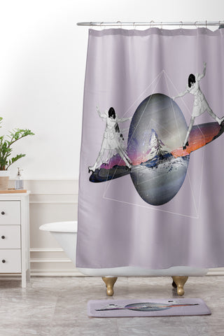 Ceren Kilic Magic Roller Shower Curtain And Mat