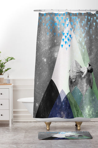 Ceren Kilic Rain I Shower Curtain And Mat