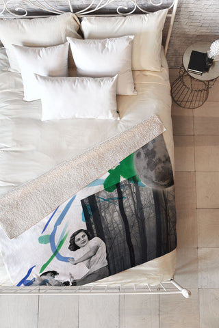 Ceren Kilic Stranger Fleece Throw Blanket