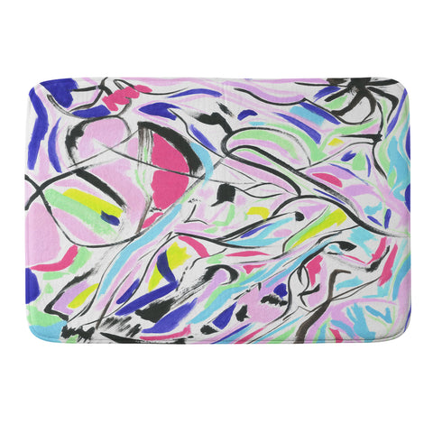 Ceren Kilic Summer Afternoon Memory Foam Bath Mat