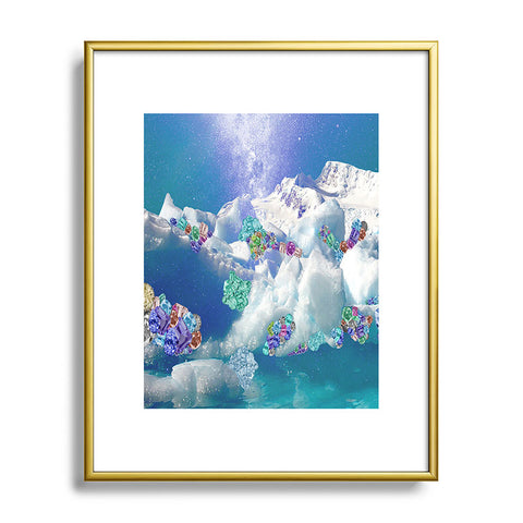 Ceren Kilic Winter Diamonds Metal Framed Art Print