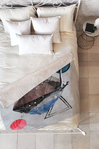 Ceren Kilic You Fleece Throw Blanket