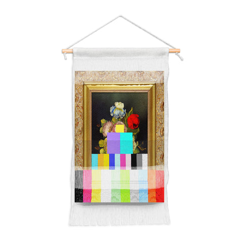 Chad Wys A Painting of Flowers With Color Bars Wall Hanging Portrait