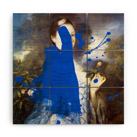 Chad Wys Blue Bomb Wood Wall Mural