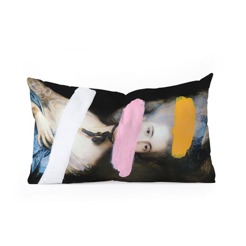 Chad Wys Brutalized Gainsborough 2 Oblong Throw Pillow