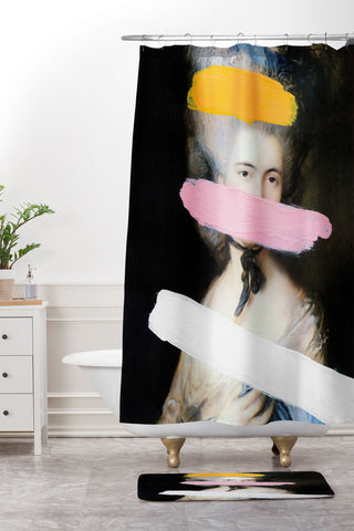 Chad Wys Brutalized Gainsborough 2 Shower Curtain And Mat