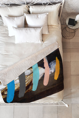 Chad Wys Composition 736 Fleece Throw Blanket