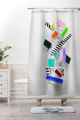 Chad Wys The Anxiety of Subjectivity Shower Curtain And Mat