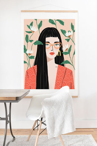 Charly Clements Bloom Art Print And Hanger