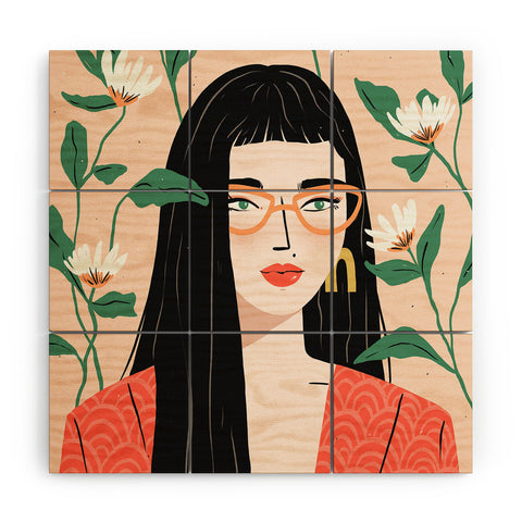 Charly Clements Bloom Wood Wall Mural