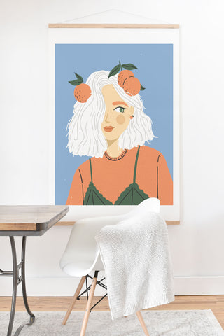 Charly Clements Clementine Girl Art Print And Hanger