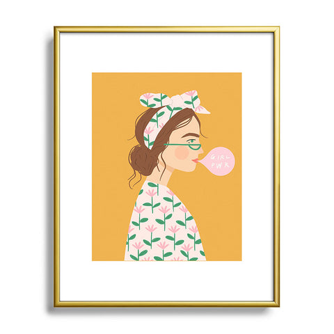 Charly Clements Girl Power I Metal Framed Art Print