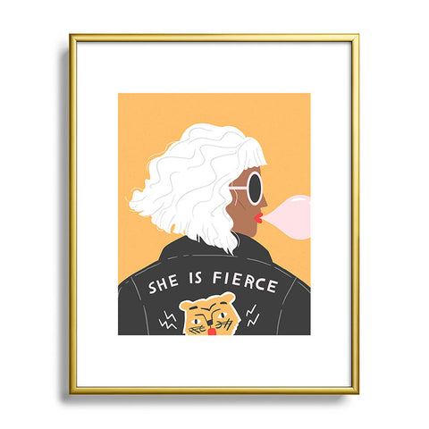 Charly Clements She Is Fierce Metal Framed Art Print