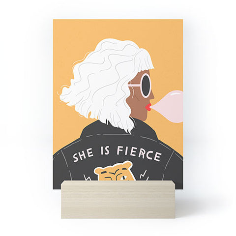 Charly Clements She Is Fierce Mini Art Print