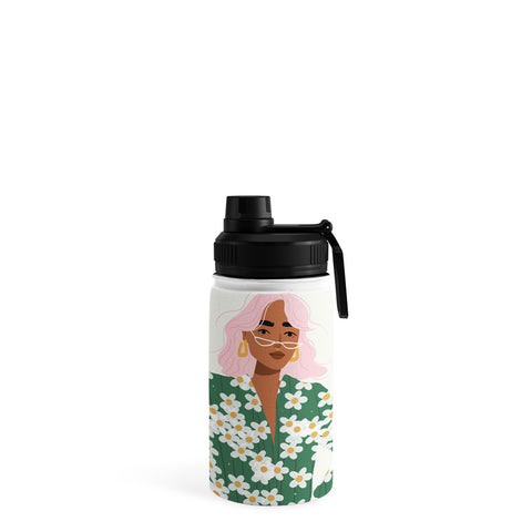 Charly Clements Strike a Pose Pink and Green Palette Water Bottle