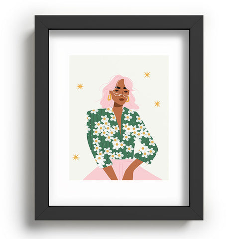 Charly Clements Strike a Pose Pink and Green Palette Recessed Framing Rectangle