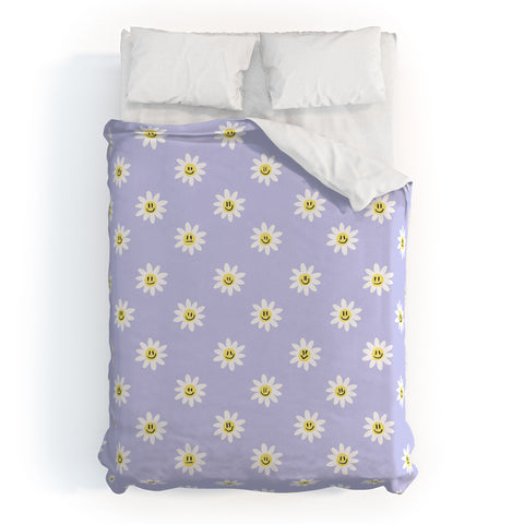 Charly Clements Trippy Daisy Duvet Cover