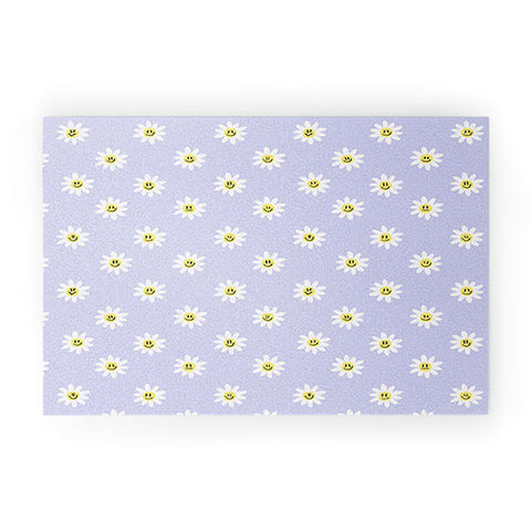 Charly Clements Trippy Daisy Welcome Mat
