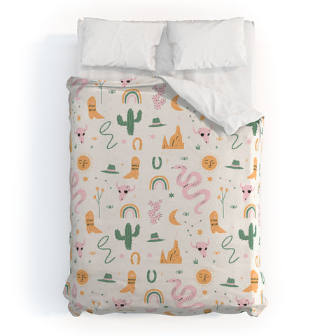 Charly Clements Wild West Pattern Duvet Cover