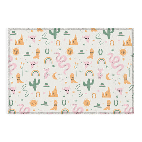 Charly Clements Wild West Pattern Outdoor Rug