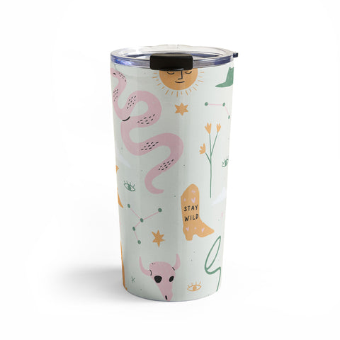 Charly Clements Wild West Pattern Travel Mug