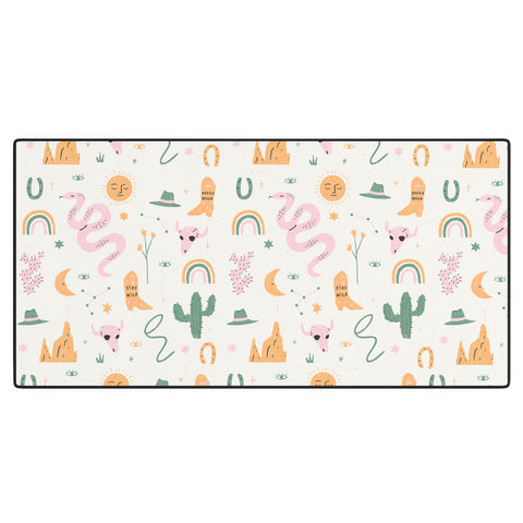 Charly Clements Wild West Pattern Desk Mat
